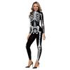 Disfraces de Halloween al por mayor Europeos y Americanos más vendidos Desfile de Halloween Mono de esqueleto de diamante Mallas para hombre y mujer