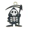 Transfronterizo 125 Goteo de aceite Fantasma de Halloween Calavera Murciélago Muerte Colgante DIY Pulsera Llavero Colgante de Joyería