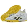 Zapatos Profesionales de Fútbol, Resistentes al Desgaste para Hombre, Tejido Fly-Knit de Caña Alta, Suela de Goma con Tacos, Amortiguación Ligera, Transpirables, Zapatos para Correr con Amortiguación