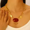 Collar Étnico de Oriente Medio Retro Transfronterizo Juego de Accesorios para Escenario Pulsera Pesada de Metal Dorado Multicapa