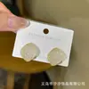 Pendientes de Botón con Forma de Corazón de Diamante Brillante, Lazo y Perla S925 Diseño de Nicho Pendientes de Lujo Ligero con un Toque de Alta Gama