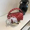 2026 Verano Nuevo Bolso de Mano Versátil Simple Bolso Baguette Moda de Nicho para Mujer Bolso de Hombro Cruzado de Lunares