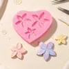 Pedra de Aroma Borboleta Camomila Pequena Molde de Silicone Líquido Gesso Decoração de Bolo DIY Molde de Pasta de Goma Fondant