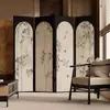 Nova Divisória de Tela de Bambu Estilo Chinês Sala de Estar Decoração Francesa Parede de Entrada Pousada Dobrável Móvel Sala de Chá Tela Dobrável de Bambu