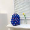 Jardim de infância mochila das crianças leve de lona pequena mochila dos desenhos animados bonito pequeno dinossauro menina impresso saco escolar