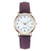 Reloj para Mujer con Correa de Cuero de Diseño Sencillo Transfronterizo, Reloj para Mujer con Sentido Avanzado, Reloj Decorativo Pequeño y Fresco para Niñas
