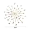 Colgante de Pared Metálico Minimalista Estilo Europeo con Diseño de Cielo Estrellado, Moderna y Elegante Decoración de Pared de Lujo Ligero para Sala de Estar