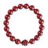 Pulsera Año de Nacimiento Pacífica y Suave, Transferencia de Fortuna y Bendición Cinabrio Pulsera Zodiacal Única, Pulsera de Pareja a la Moda