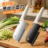 Cuchillo de cocina con recubrimiento de titanio, rebanador de cebolla multifuncional, rallador de cebolla, picador de cebolla, utensilio de cocina