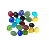 Vidro Patch para Superfície de Anel Oval 8*10mm Vidro em Formato de Ovo para Superfície de Anel Material para Joias Artesanais DIY Acessórios Venda por Atacado