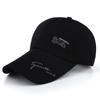 Gorra Hombres Estilo Coreano Moda Más Fácil de Combinar Lona Gorra de Béisbol Letras Impresas Exterior Correr Volumen Visera Protector Solar Gorra con Visera