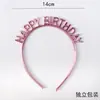 Decoración de Pastel Horneado Celebridad de Internet Feliz Cumpleaños Diadema Sombrero de Cumpleaños Fiesta Fiesta Diosa Accesorios para el Cabello de Color