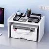 Prateleira para impressora de mesa multi-camadas suporte de armazenamento prateleira pequena para mesa de escritório suporte de mesa prateleira para impressora