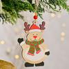 Nuevo Producto Transfronterizo Decoración de Árbol de Navidad Colgante de Madera Impreso Navideño Decoración Colgante para Árbol de Navidad Decoración de Ambiente para Centro Comercial