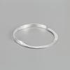 Coreano ins Niche Design 925 Sterling Silver Mão Escovado Rosto Pulseira Geométrica Coringa Livro Vermelho Pulseira para Mulheres