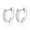 Amazon Transfronterizo Mismo Estilo Estilo Ins Puños para Oreja con Incrustaciones de Diamantes de Acero Inoxidable 18K Pendientes Exquisitos para Mujer Joyería Estilo Ins