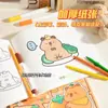 Libro de Trazos de Capibara, Lindo Libro de Dibujo de Líneas para Copiar para Niños, Dibujo Sencillo Lindo, Dibujo de Líneas Hecho a Mano Libro para Colorear