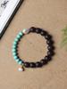 Fragancia Natural Hainan Jiangzhen Qinan Extremadamente Rojo Philippe Triple Cuenta Doble Círculo Pulsera de Cuerda para Hombre y Mujer Serie Mori