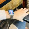 Adequado para Apple 678910 Jenny Pulseira de Metal Feminina para Relógio Pulseira de Aço Vazada para Apple Watch S10