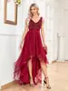 Vestido de Dama de Honra de Chiffon Estilo Europeu e Americano com Decote Duplo em V, Saia Longa, Sem Mangas, Corte A, Barra Larga, Lantejoulas, Vestido de Gala de Alta Costura com Recortes