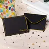 Envelopes de Estilo Europeu Transfronteiriços em Estoque com Borda Dourada Colorida Estampados em Folha, Cartões Adesivos Coloridos, Cartões de Convite, Pequenos Envelopes com Adição de Logotipo, Fabricante
