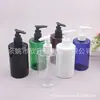 Botella de pato blanca, 250 ml, con bomba de clip, diseño de hombro plano, adecuada para champú, botella de bomba transparente para lavado de manos y gel de ducha