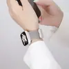 Adecuado para Apple Iwatch12 Correa de Apple Watch con Hebilla Doble Magnética Integrada 06 Línea Correa de Reloj Milanesa de Titanio