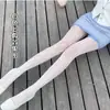 Meia-calça Cinza de Uma Peça Transparente de Aeromoça Leggings Cor de Pele Falsa Artefato para Pernas Nuas Meias Pretas Forradas com Fleece Femininas para Primavera, Outono e Inverno
