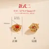Pulsera de Ágata Nan Hong Natural Cuentas Sueltas Hilo para Mano Plata S925 Con Cuentas DIY Enhebrado Cuentas Individuales Accesorios Wenwan