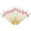 12cm Descartável Contas Douradas e Prateadas Placa de Frutas Placa Criativa para Coquetel Sushi Sobremesa Decoração de Festa Palitos de Bambu