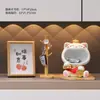 Luxo Leve de Alta Qualidade Pato Feliz Armazenamento de Chaves Decorações de Resina para Desktop Presentes de Inauguração de Casa Sala de Estar Decoração de Casa