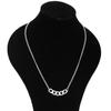 Suministro de fábrica cadena de suéter de cinco botones collar largo para clavícula acero inoxidable Puerta Este ins collar para hombre y mujer