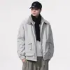 Chamarra Reversible de Felpa ZuoshandiaoChamarra de algodón estilo retro americano para hombre, nuevo abrigo de algodón cálido para exteriores de invierno para hombre