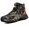 Botas de Cano Alto Masculinas, Botas de Cano Alto Camufladas, Sapatos de Caça Populares Impermeáveis e Antiderrapantes, Sapatos de Caminhada, Botas de Combate Camufladas, Botas Militares