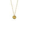 Retro estilo europeu e americano moda masculina e feminina criativa galvanoplastia 18K ouro titânio aço 26 letras inglesas pingente colar em estoque
