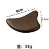 Peine de Sándalo Dorado, Masajeador Corporal de Sándalo Natural, Varilla para Puntos de Acupuntura, Peine Masajeador, Tabla Gua Sha, Herramienta de Acupresión para el Cuidado de la Salud