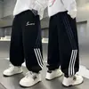 Pantalones de chándal holgados para niño de primavera y otoño, pantalones largos casuales elegantes 2026 para niños mayores, pantalones deportivos tipo jogger para niños, modernos