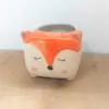 Vaso de Cerâmica Fofo e Fashion com Desenho de Animal Animado Pintado à Mão para Plantas Verdes Estilo Pastoral Nórdico Decoração de Casa Enfeites de Derramamento de Cera