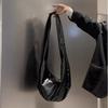 Bolsa de bolinho grande de cera de óleo de nicho coreano 2024 nova bolsa de ombro retrô crossbody de couro macio bolsa de grande capacidade