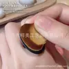Anillo para Uñas Pincel Frontal para Polvo Pincel para Bordes Traseros Botón para Dedo Pincel Fino Suave Barrido de Uñas Herramienta Gris para Arte de Uñas