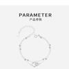 Pulseira de anel Mobius de zircônia de prata esterlina s925 transfronteiriça joia de temperamento de nicho design pulseira de contas redondas de camada dupla