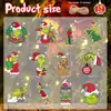 Colgante de Madera Navideño de Amazon Transfronterizo Modelo Grinch Decoración Festiva Navideña Suministros para Fiestas Adornos Colgantes de Ambiente