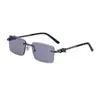 Nuevas Gafas de Sol Sin Marco 2026 para Hombres y Mujeres, Gafas de Sol de Moda Transfronterizas Europeas y Americanas Incrustadas con Diamantes, Gafas de Alta Gama con Protección Solar