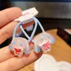 Sanrio Pequeno Conjunto de Elástico Feminino Kulomi Cartoon Corda de Cabelo Bonito Princesa Bebê Anel de Cabelo de Couro