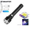 P50 lanterna de longo alcance de luz forte P70 zoom telescópico de liga de alumínio USB recarregável LED lâmpada de iluminação de display elétrico ao ar livre