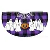 Capa Morada de Halloween Hecha a Medida de Fábrica con Diseños Impresos de Calabaza y Fantasma, Capa Infantil con Tela de Araña para Atar