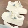 Tenis con Forro de Felpa para Niñas, Zapatos Blancos Versátiles para Niños, Nuevos Zapatos Deportivos Casuales para Estudiantes, Otoño e Invierno 2026, Zapatos Cálidos de Algodón