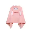 Toalha de banho com capuz em fleece coral, absorvente e de secagem rápida, macia e espessa, design de envolver, suave para a pele, adequada para crianças