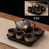 Olla Fengming Descoloración por Agua Caliente Zisha Xishi Olla Tetera Semimanual Tetera Doméstica Gran Montón Dragón Dorado y Fénix