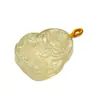 Colgante de Zorro de Nueve Colas de Cristal Amarillo Natural, Iluminador, Moderno, Lujo Ligero, Diseño de Nicho Ins, Venta al por Mayor de Collares de Gama Alta